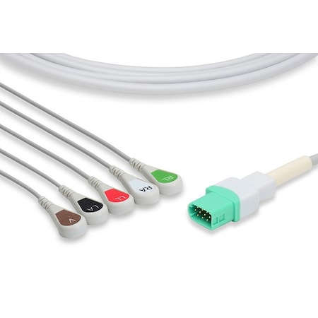 Mindray Datascope Compatible Direct-Connect ECG Cable - 5 Leads Snap